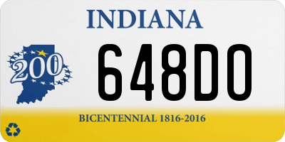 IN license plate 648DO