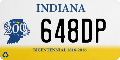 IN license plate 648DP