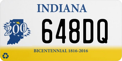 IN license plate 648DQ