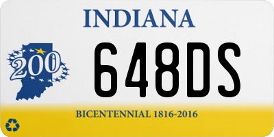 IN license plate 648DS