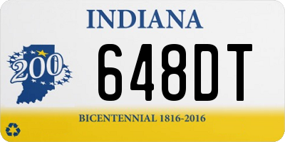 IN license plate 648DT