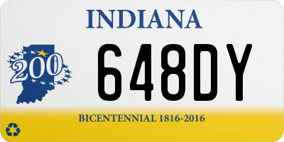 IN license plate 648DY