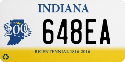 IN license plate 648EA