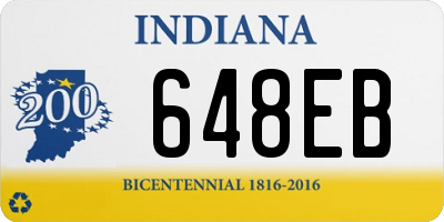 IN license plate 648EB