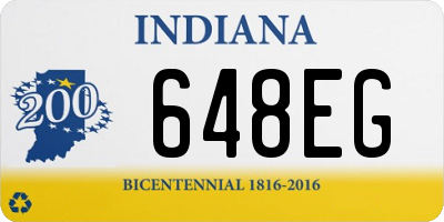 IN license plate 648EG