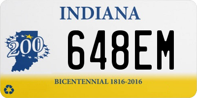 IN license plate 648EM