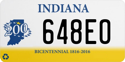 IN license plate 648EO