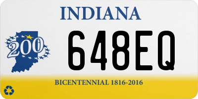 IN license plate 648EQ