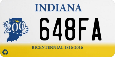 IN license plate 648FA