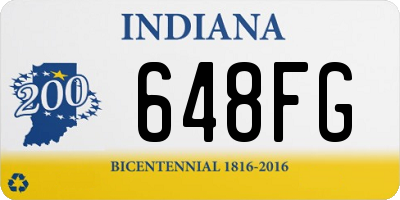 IN license plate 648FG