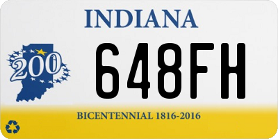 IN license plate 648FH