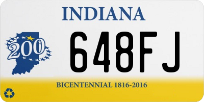 IN license plate 648FJ