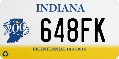 IN license plate 648FK