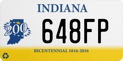 IN license plate 648FP