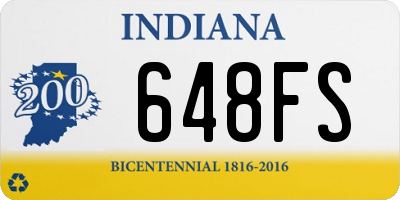 IN license plate 648FS