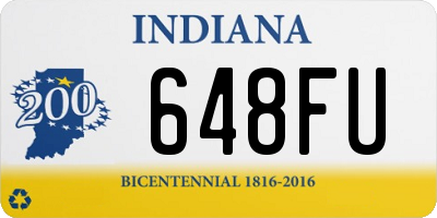 IN license plate 648FU