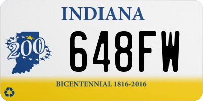 IN license plate 648FW