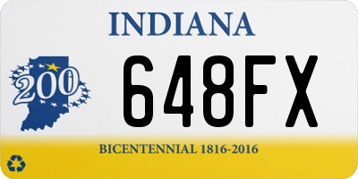 IN license plate 648FX