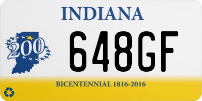 IN license plate 648GF