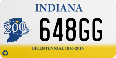 IN license plate 648GG