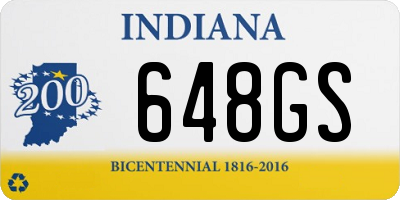 IN license plate 648GS