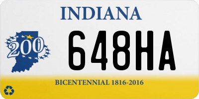 IN license plate 648HA