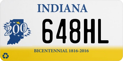 IN license plate 648HL