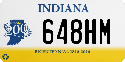 IN license plate 648HM