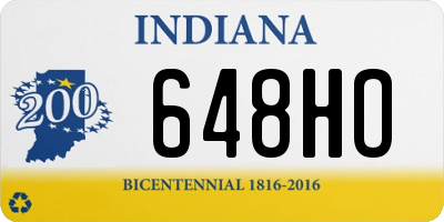 IN license plate 648HO