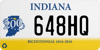 IN license plate 648HQ