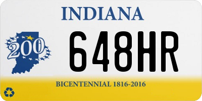 IN license plate 648HR