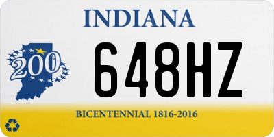 IN license plate 648HZ