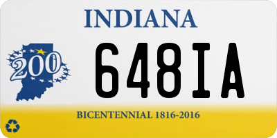 IN license plate 648IA