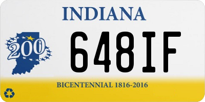 IN license plate 648IF