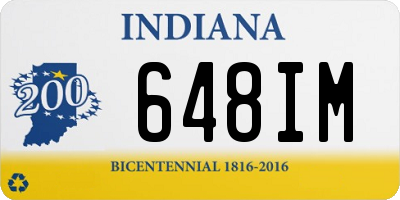 IN license plate 648IM