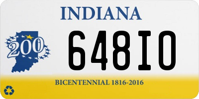 IN license plate 648IO