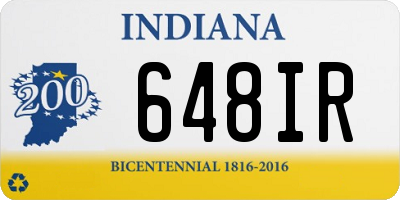 IN license plate 648IR