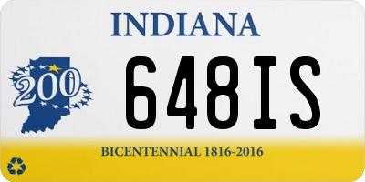 IN license plate 648IS