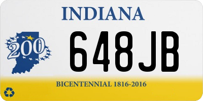 IN license plate 648JB