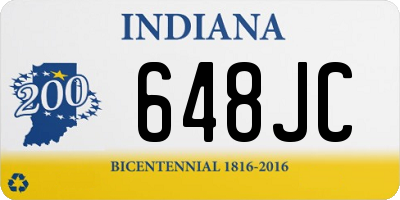 IN license plate 648JC