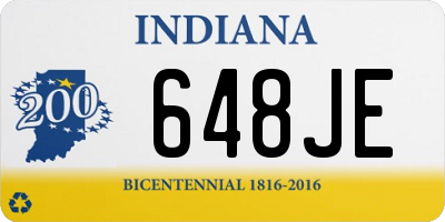 IN license plate 648JE