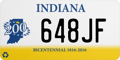 IN license plate 648JF