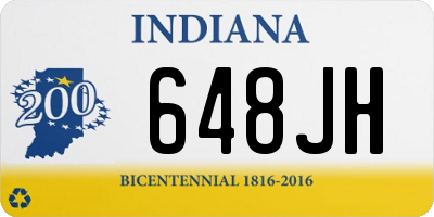 IN license plate 648JH