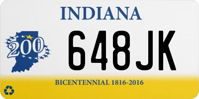 IN license plate 648JK