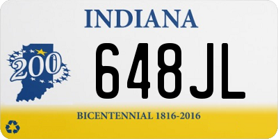 IN license plate 648JL