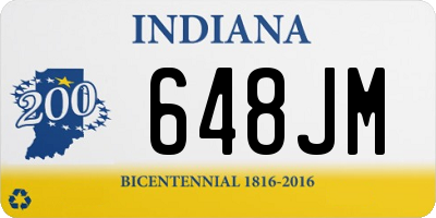 IN license plate 648JM