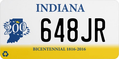 IN license plate 648JR