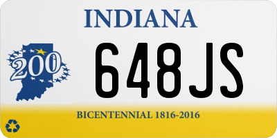 IN license plate 648JS