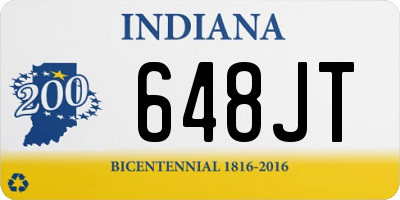 IN license plate 648JT