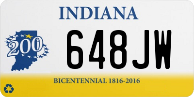 IN license plate 648JW